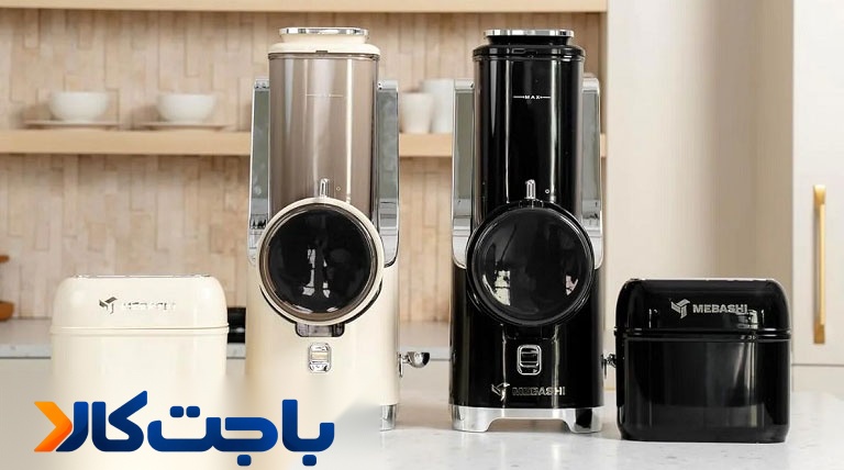 رنده کردن و برش دادن مواد اولیه سالاد با سالاد ساز مباشی مدل ME-SM1001